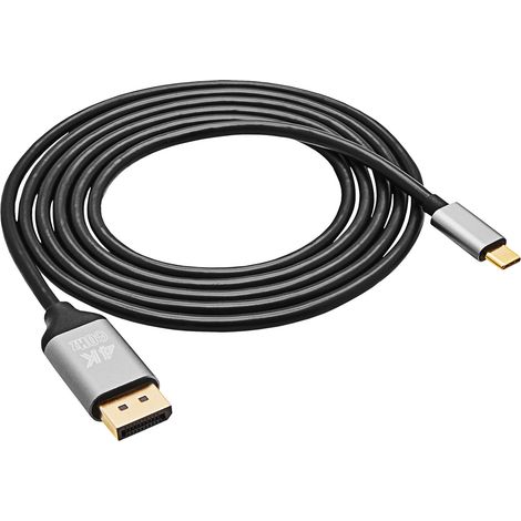 Akyga AK-AV-16 USB-C-/DisplayPort-Kabeladapter vom Laptop zum 4K-Monitor mit 60 Hz (1/2)