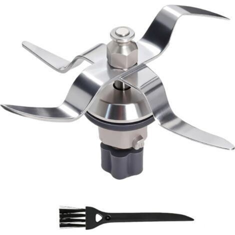 Lame de Rechange Compatible avec Silvercrest Monsieur Cuisine Connect et Monsieur Cuisine Smart Robot de Cuisine en Acier Inoxydable avec Joint et Brosse de Nettoyage