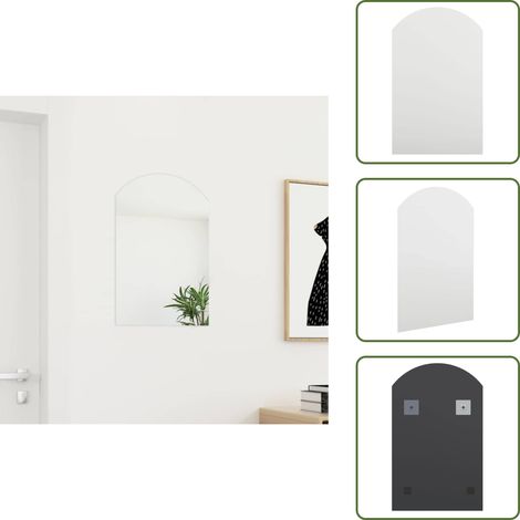 The Living Store Specchio 60x40 cm in Vetro - Specchio in vetro