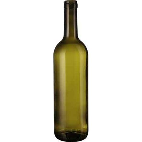 BOTTIGLIA IN VETRO PER VINO TIPO 'BORDOLESE' 0,75 lt -