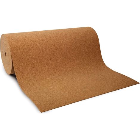 QEM – Rouleau de liège 2mm 5m – Isolation thermique et acoustique – Écologique et recyclable – Pour murs et sols - ep2mm