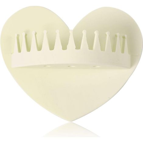 Bonde de douche Attrape-cheveux en silicone avec ventouse pour éviter les obstructions - Blanc (1/4)