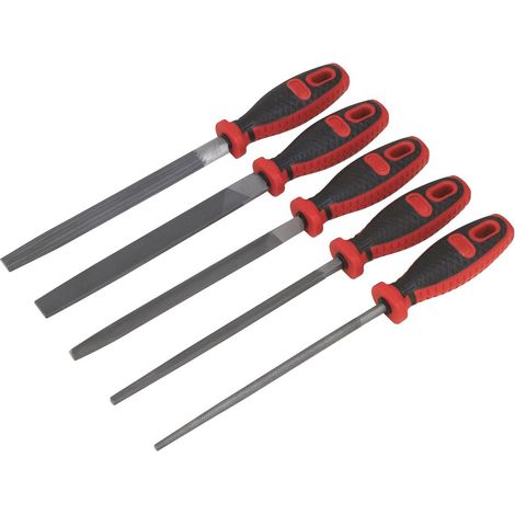 Sealey Premier Smooth Cut Engineer�s File Set 200mm 5pc AK586 (1/5)