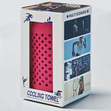 EVA-Sporthandtuch 30 x 80 cm – Kühlend, saugfähig und schnelltrocknend für Fitness, Laufen und Outdoor-Aktivitäten – Sofortiger Kühleffekt, Himmelblau-x