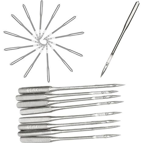 60 aiguilles pour machine à coudre, HAX1, tailles 65/9 à 110/18, universelles, pour couture, quilting et broderie (1/5)