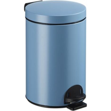 Poubelle à pédale Sanelia - seau antibactérien - 14l - bleu pastel mat - RAL 5024 (1/3)