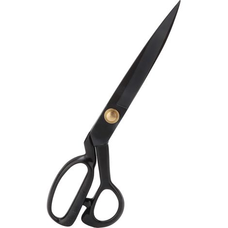 Ciseaux de Couture en Acier Noir Rétro pour Cuir et Tissus - Accessoires de Qualité Supérieure (HC-11in) (1/5)