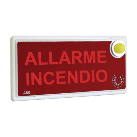 5965CL-3-23 - SIRENA EN54-3 E LAMPEG.EN54-23 CON IND.LUM