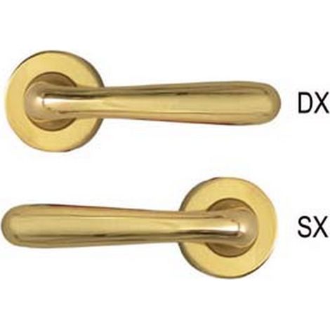 4PZ MEZZA MANIGLIA KAROL SERIE 9561 IN ZAMA FINITURA OTTONE LUCIDO - SX