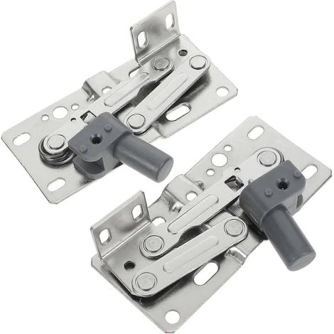 2 charnières de lavabo rabattables avec amortisseur à ressort à fermeture douce pour sous-évier (1/5)