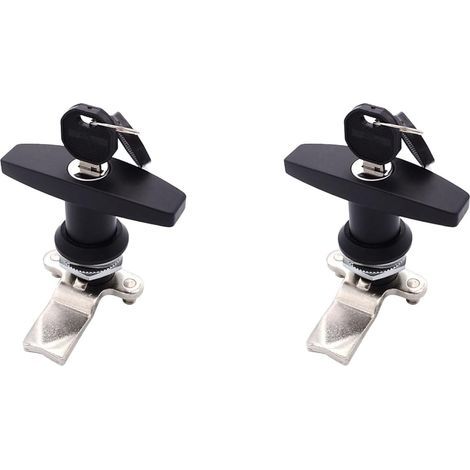 Serrure À Poignée En T Pour Armoire Électrique Cam Lock Pour Boîte De Distribution Armoire De Commande Et Boîte À Outils Résistant À L Eau 2 Pièces (1/3)