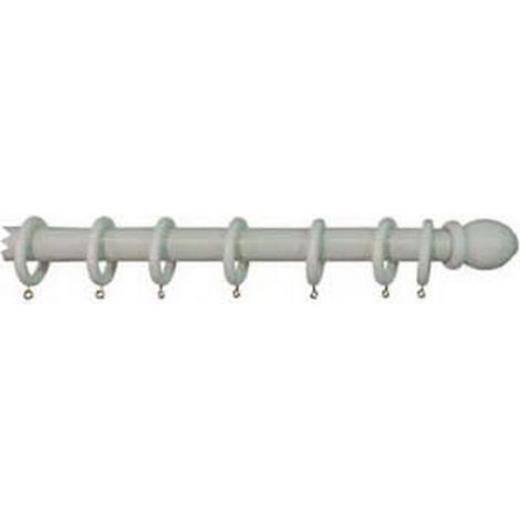1PZ BASTONE IN LEGNO SENZA SUPPORTI Ø MM.35 BIANCO - cm.200