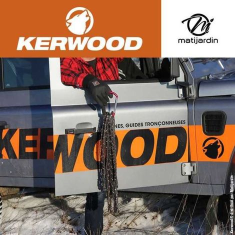 Guide tronçonneuse Kerwood 30cm 1/4" 1,1 mm 64 maillons (1/5)