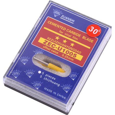 Sharp Plotter Cutter Knife Cemented Carbide Blade For Vinyl Cutting (30°)