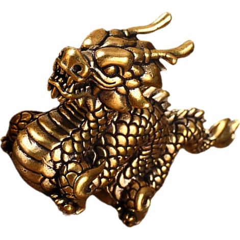 de dragon du zodiaque en laiton vintage pour bureau (1/5)