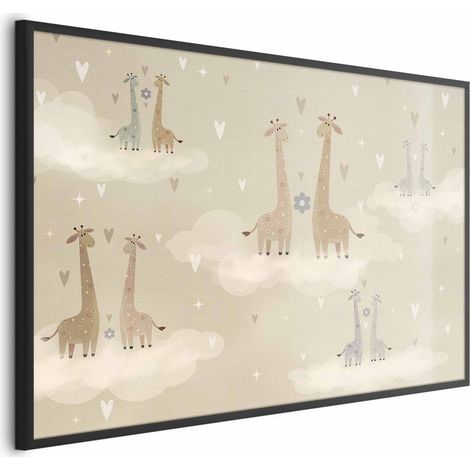 Affiche - Girafes amoureuses (1/4)