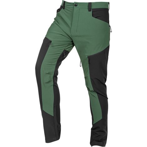 Pantaloni da lavoro OUTDOOR, elasticizzati in 4 direzioni, verde-grigio, taglia S (1/5)