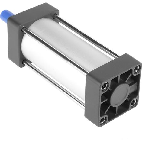 Cylindre pneumatique à double effet, alésage 63 mm, course 100 mm, tige de piston filetée (1/5)