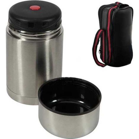 Porta comida térmico de acero inoxidable, capacidad 500 cc, Ilsa