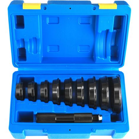 RHG Extracteur de roulements pour automobiles, 10 pièces, presse hydraulique pour machines-outils de pressage et de pressage de roulements de 39,5 à 81 mm, noir