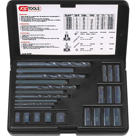 KS Tools - Coffret d'extracteurs pour vis et écrous, 25 pièces - 150.1305 (1/3)