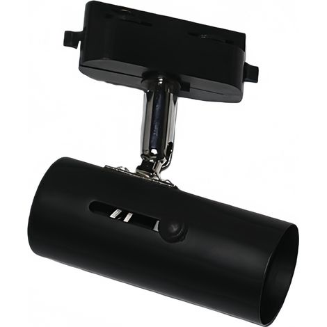 Support de projecteur LED sur rail E27 universel PAR20/PAR30/PAR38 – Orientable, aluminium renforcé, noir, sans ampoule (1/3)