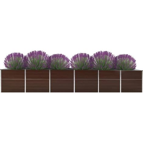 Maison Exclusive - Garten-Hochbeet Verzinkter Stahl 480x80x77 cm (1/5)