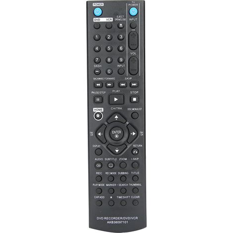 Télécommande Enregistreur DVD - ABS - Portée Jusqu'à 10 M - Compatible LG RC286H RC297H RC397H - 1 Pièce (1/5)