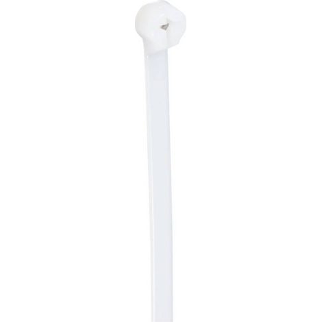 TRU COMPONENTS TC-12814156 Serre-câble 300 mm 4.8 mm naturel avec languette métallique, résiste aux produits chimiques