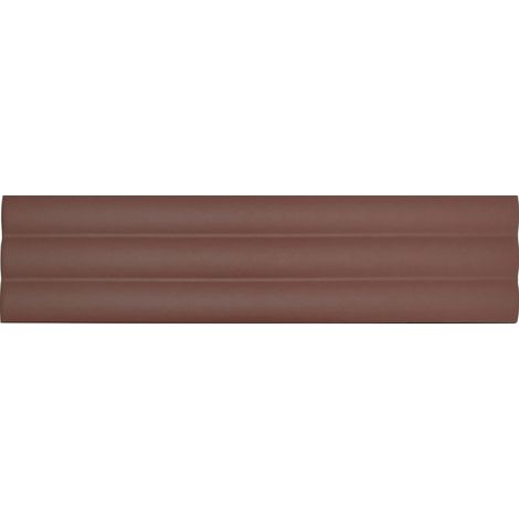 Matte Relief-Wandfliesen für den Innenbereich Rot Acanto 10x40 cm – Reeded Ginger (1/2)