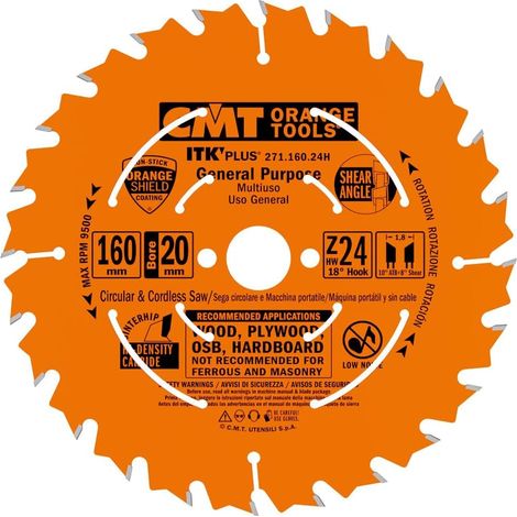 LAME CIRCULAIRE ITK PLUS HW 170X1,8X20(+16) Z=24 (1/5)