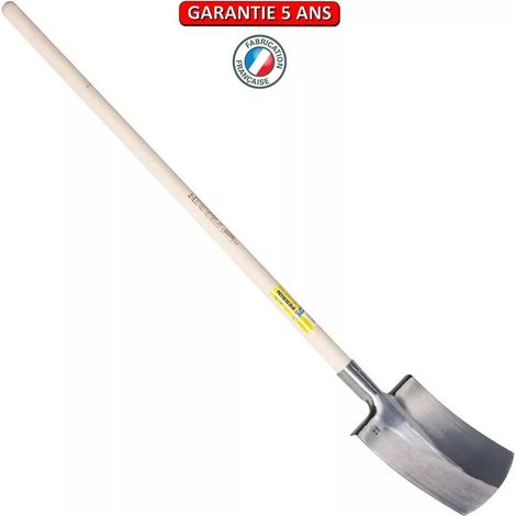 Polierter Bretagne-Spaten 30 abgerundete Kante Apfelgriff OUTILS PERRIN