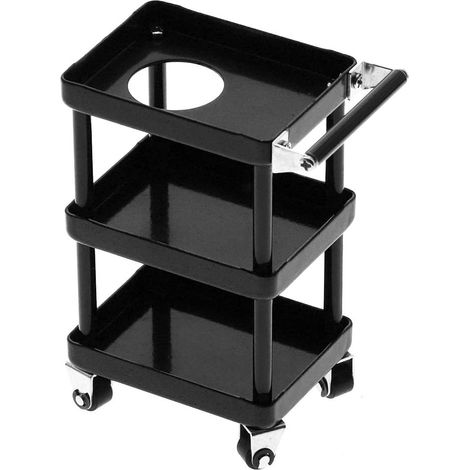 Chariot d'entretien de Voiture RC en Métal à 3 Couches avec Roues Pour/8/10/12/16 Transport et Stockage Faciles (Black) (1/4)
