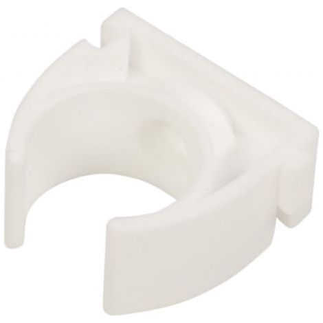 Offener Halter für glatte Rohre U 22 weiß 68038 /100 Stück/