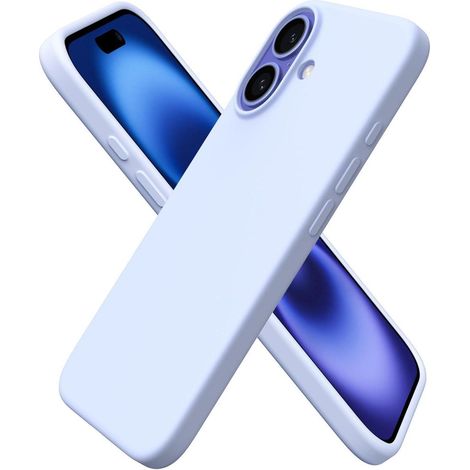 Coque en silicone liquide pour iPhone 16 6,1 pouces, protection intégrale anti-rayures et anti-chocs (1/5)