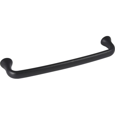 Furnipart Möbelgriff Provence LA160 - Gusseisengriff Sockel ø 18mm, Griffe für Küchenschränke, Gusseisen schwarz