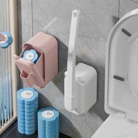 Recharge de nettoyant WC jetable, éponge jaune au citron, recharge de nettoyant WC, désinfectant, gommage, 6 unités (1/5)