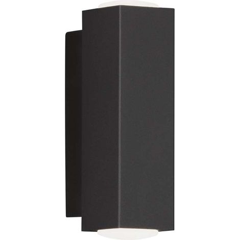 Applique murale spot mural couloir lumière salon métal noir H 13 cm (1/3)