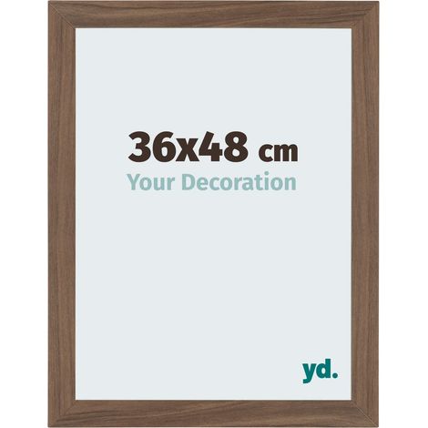 yd. - Cadre photo 36x48 - Noyer Fonce - MDF - Mura