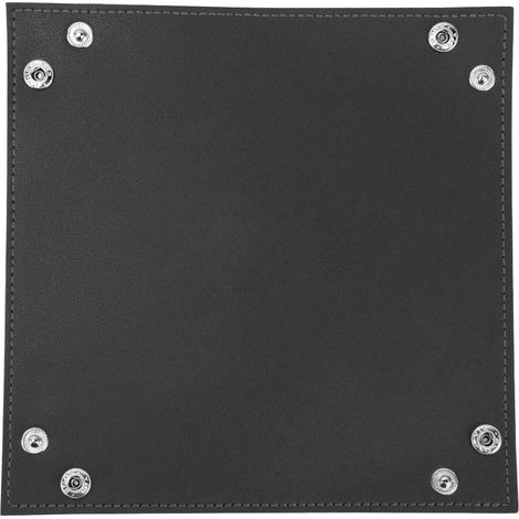 Lederetui für Schmuck, Uhren, Münzen, Schlüssel, Handy und Süßigkeiten – Schwarze Ablageschale (1/5)