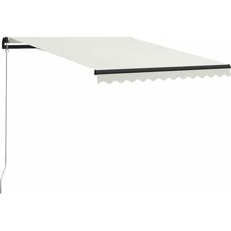 Store banne rétractable manuel beige 300x250cm