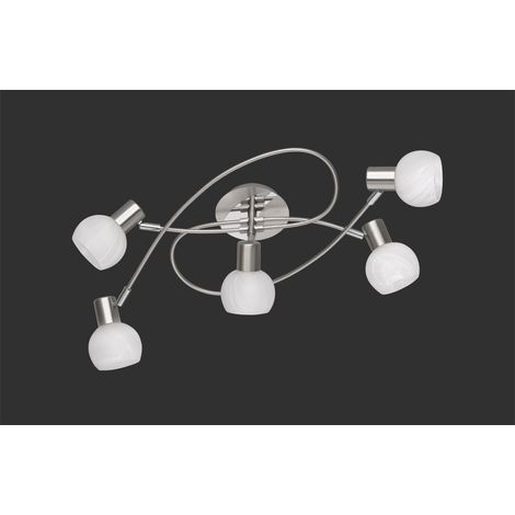 Foco de Techo Pinwheel 5 Led Antibes Níquel Trio Iluminación (1/2)