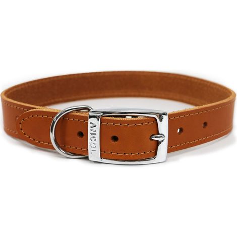 Ancol Leather Collar Tan - 14 - 892281 (1/5)