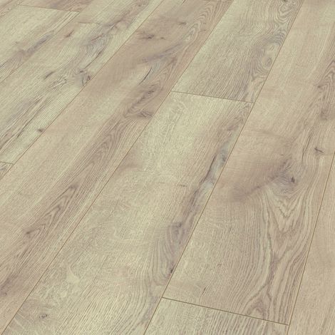Parquet stratifié 10mm – Chêne montagne beige – Longueur 1845mm – Largeur 244mm – Système de pose 5G – Classe d'usage 33 – Kronotex