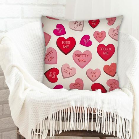 Housse de coussin décorative à la mode pour la maison maison douce confortable pour salon chambre décoration de la saint-valentin