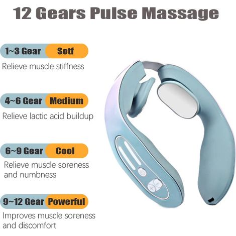 AquaForge Tragbares elektrisches Nacken- und Rückenmassagegerät (1/5)
