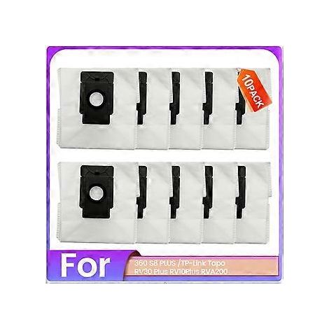 10-teiliges Staubbeutelset für TP-Link 360 S8 PLUS, Tapo RV30 Plus, RV10 Plus und RVA200 Staubsauger (1/5)