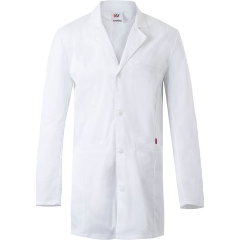 Bata sanitaria corta stretch para hombre con manga de sastre VELILLA 539008S