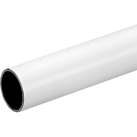 Barra armario latonado blanco redondo ø 12mm. (barra 3,0mt.) (1/5)