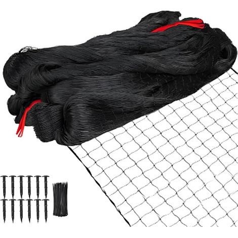 Filet de protection contre les oiseaux à mailles serrées Filets anti-oiseaux 10 x 10 m, protection contre les oiseaux, maillage 5 cm Filet anti-pigeons pour balcon, filet à mailles fines pour volière,